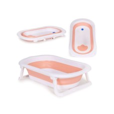 ECO TOYS Sklopiva kadica za bebe sa odvodom - Pink