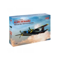 ICM Model Kit Aircraft - B-26С-50 Invader Korean War American Bomber 1:48