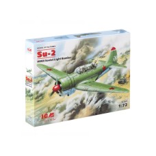 ICM Model Kit Aircraft - Su-2 WWII Soviet Light Bomber 1:72