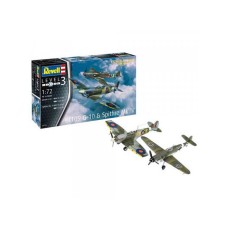 REVELL Maketa Combat Set Messerschmitt BF109G-10  and  Spitfire MK.V