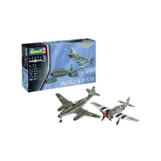 REVELL Maketa COMBAT SET MESSERSCHMITT ME262 P-51B MUSTANG