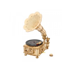 Robotime Classical Gramophone (Electric rotate mode  and  Hand rotate mode)